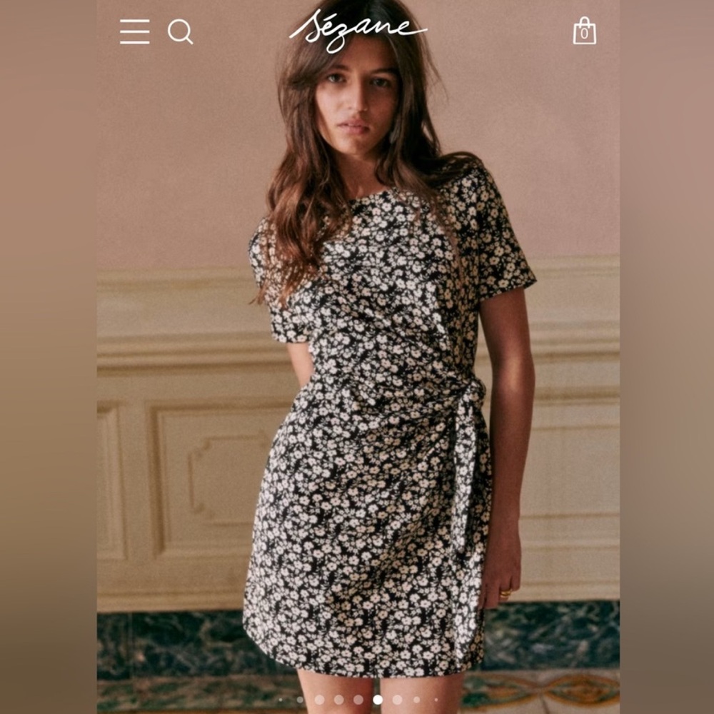 Sezane Pippa Short Dress in Madison floral print